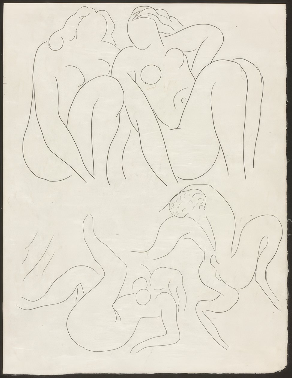 En faun på eftermiddagen, plansch femton ur Poesies de Mallarmé av Henri Matisse