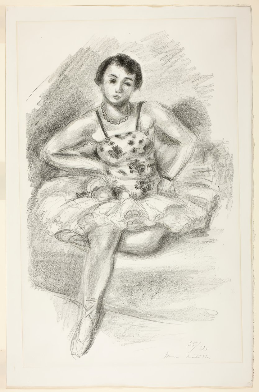 Balettdansös, från Ten Dancers av Henri Matisse