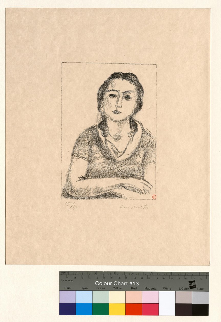 Byst av en ung flicka med korslagda armar av Henri Matisse