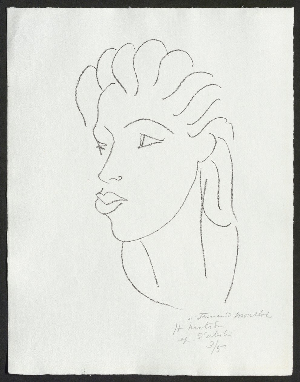 Kinesiska med randigt hår av Henri Matisse