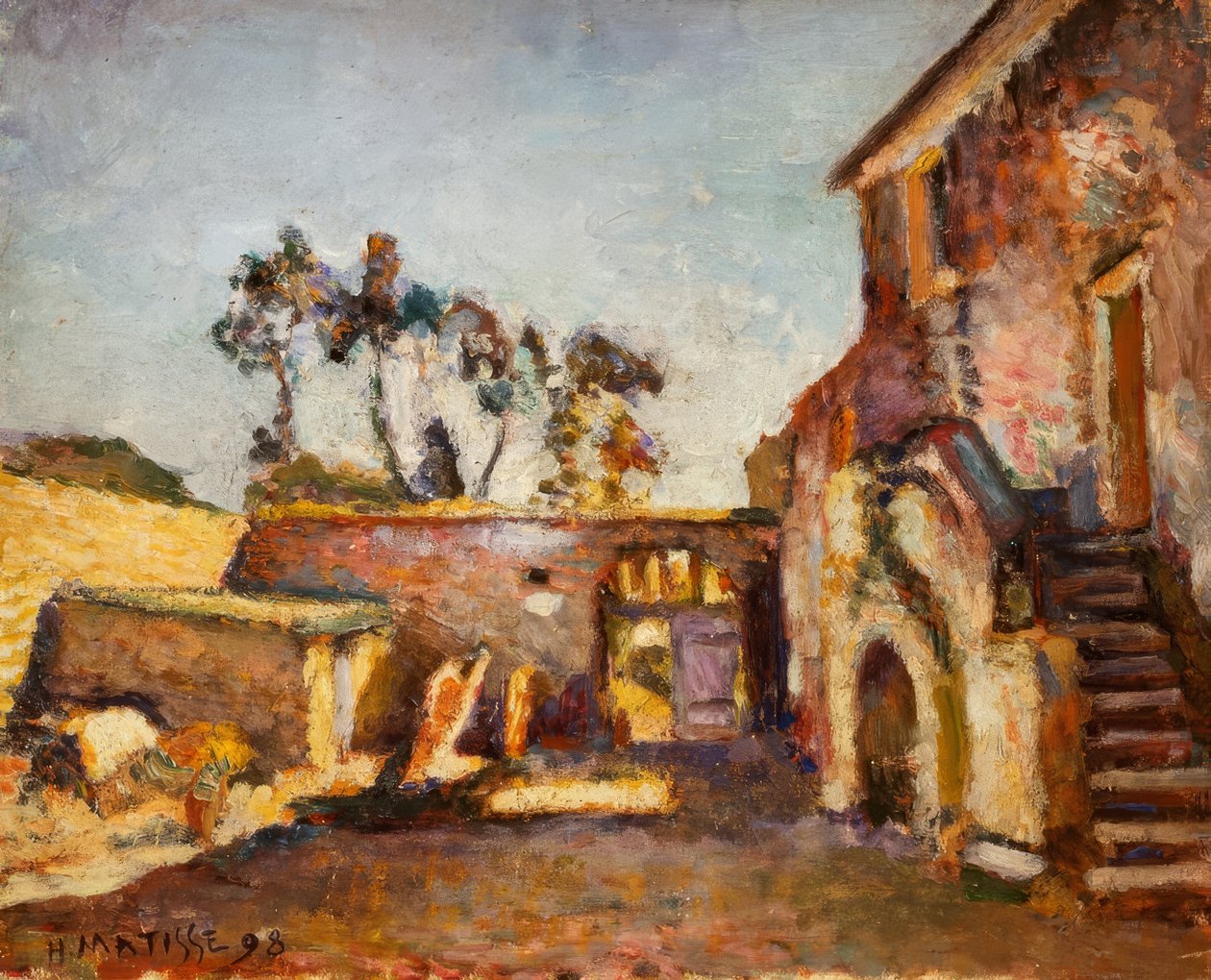 Innergården till kvarnen i Ajaccio av Henri Matisse