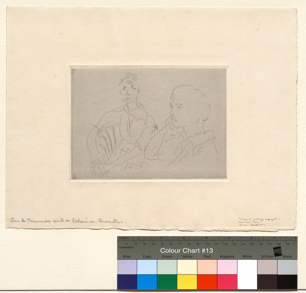 Dubbelporträtt av Josette Gris av Henri Matisse