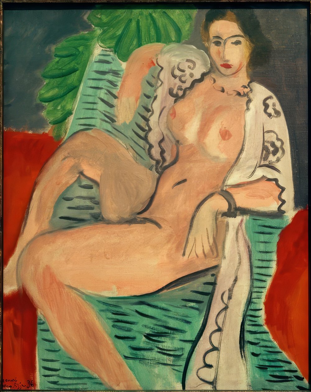 Draperad naken av Henri Matisse