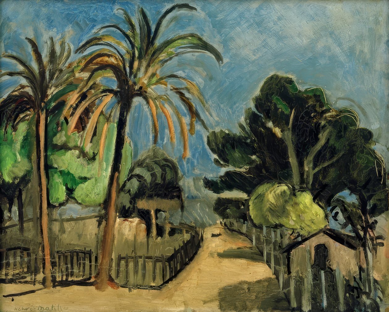 Engelsk trädgård i Nice av Henri Matisse