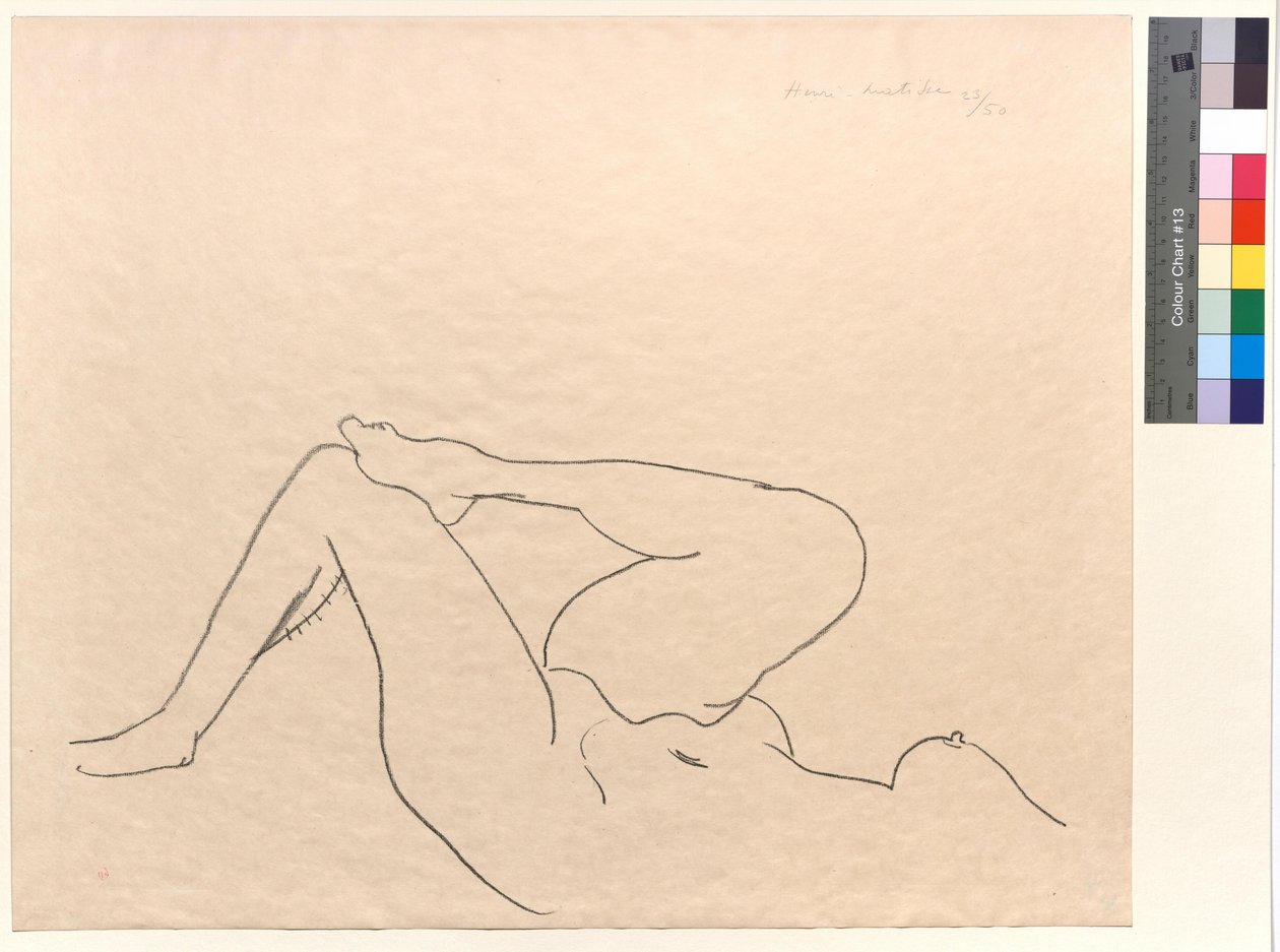 Undersökning av benen av Henri Matisse