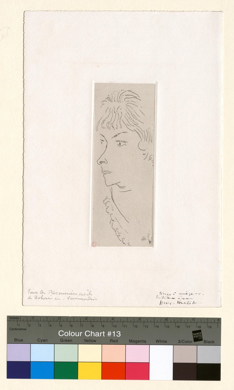 Fanny i trekvartsprofil av Henri Matisse