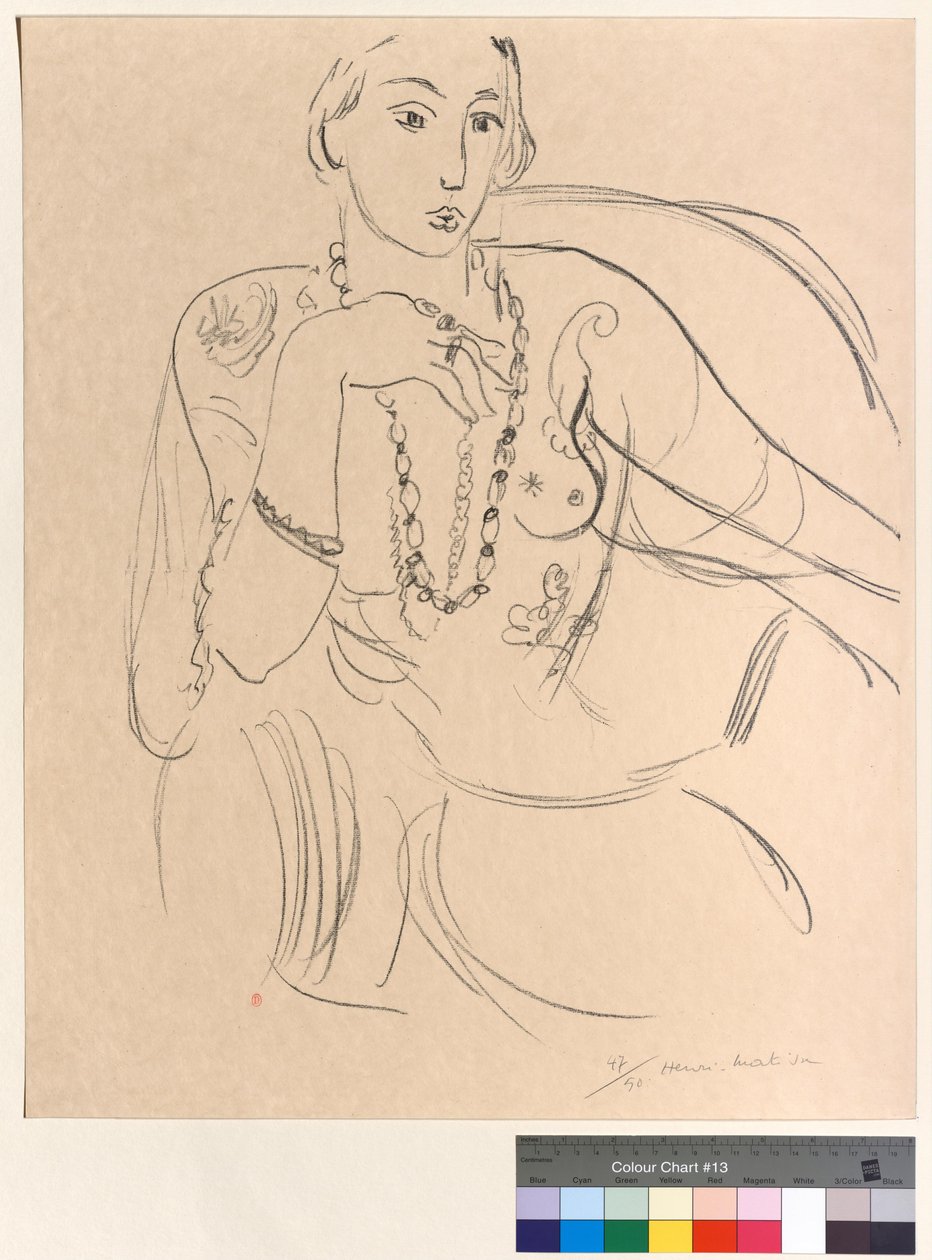 Kvinna med halsband av Henri Matisse