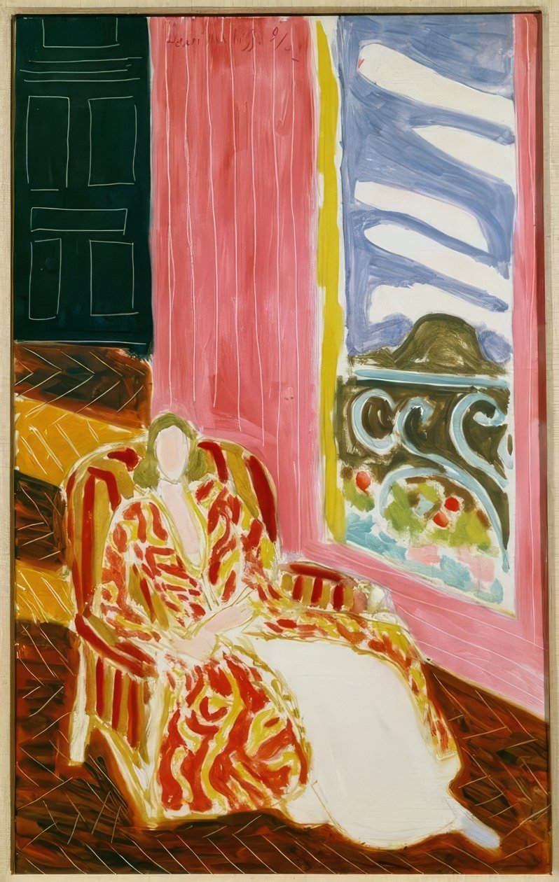 Kvinna vid fönstret eller Den svarta dörren av Henri Matisse