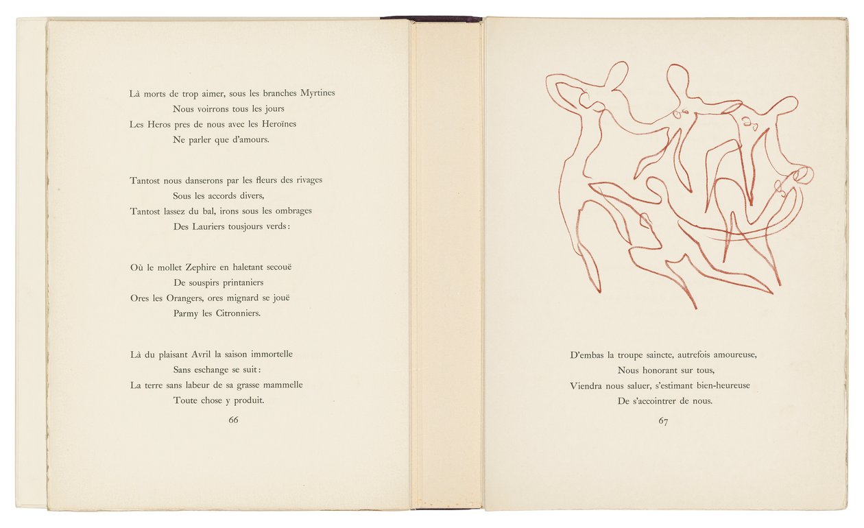 Ett urval av Ronsards Amours av Henri Matisse