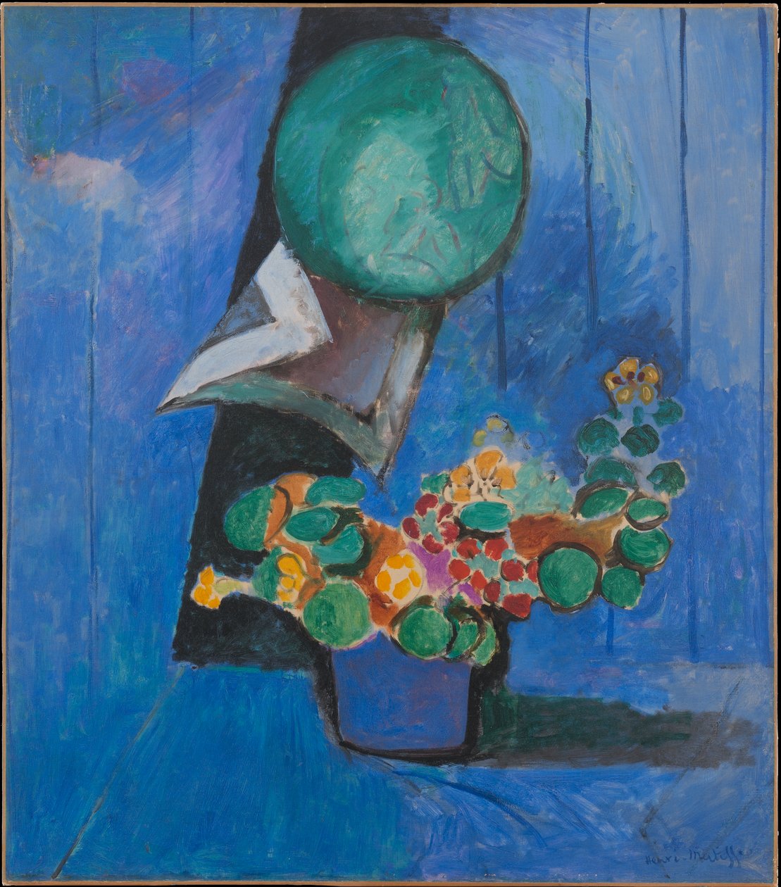 Blommor och porslin (krasse) av Henri Matisse