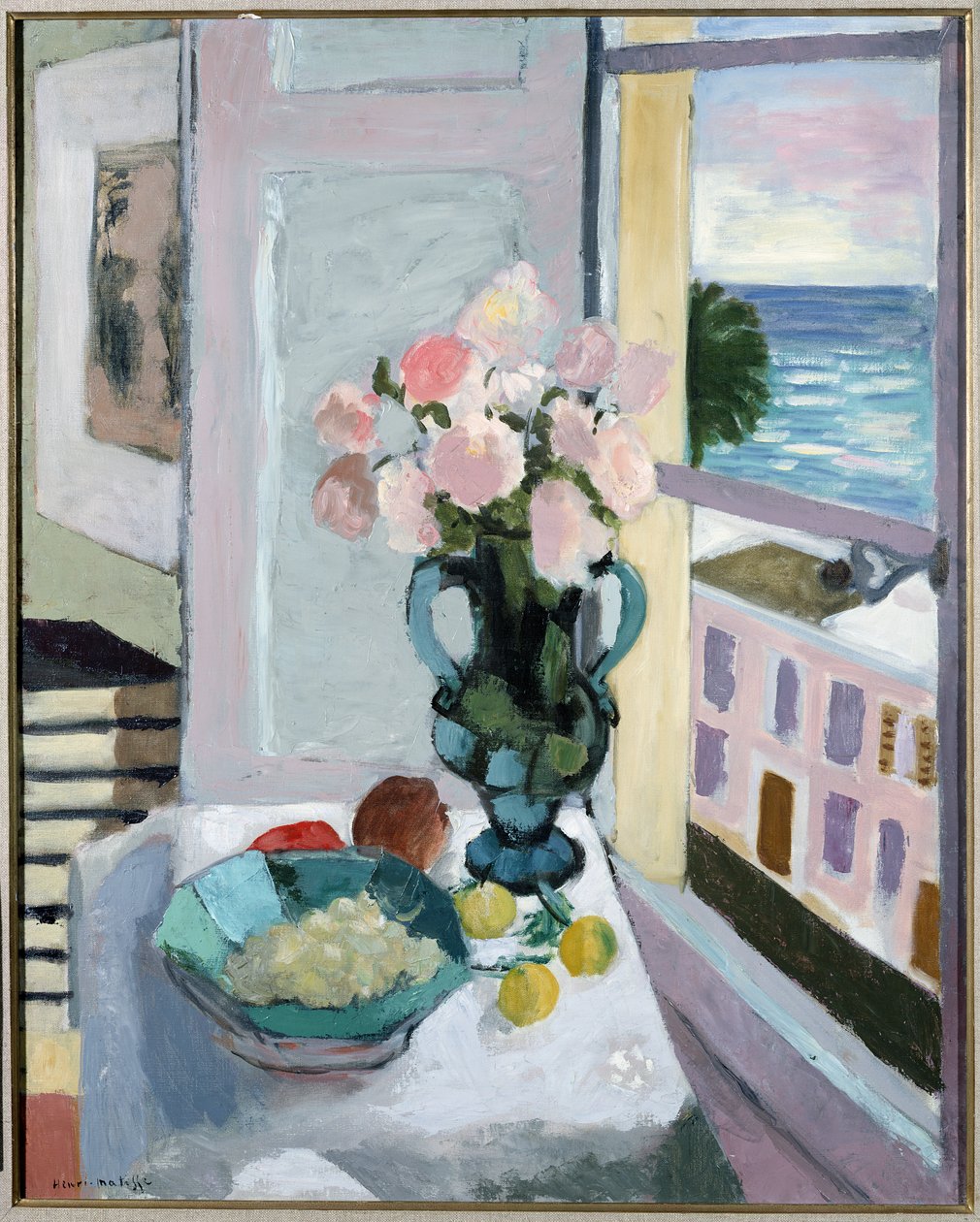 Blommor framför ett fönster av Henri Matisse