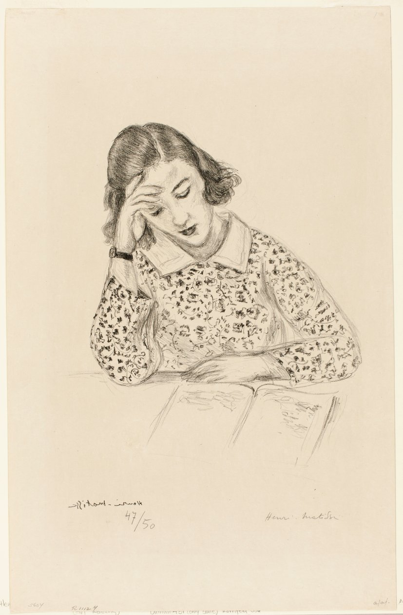 Flicka som läser av Henri Matisse