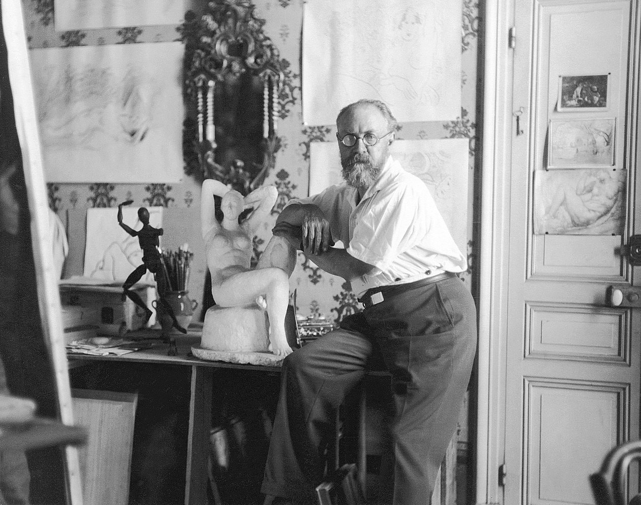 Henri Matisse, målaren (svartvitt foto) av Henri Matisse