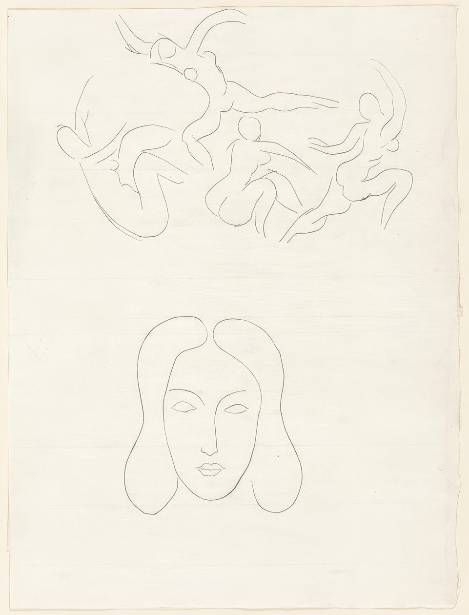 Hérodiade, Scène lV, plansch tretton från Poesies de Mallarmé av Henri Matisse