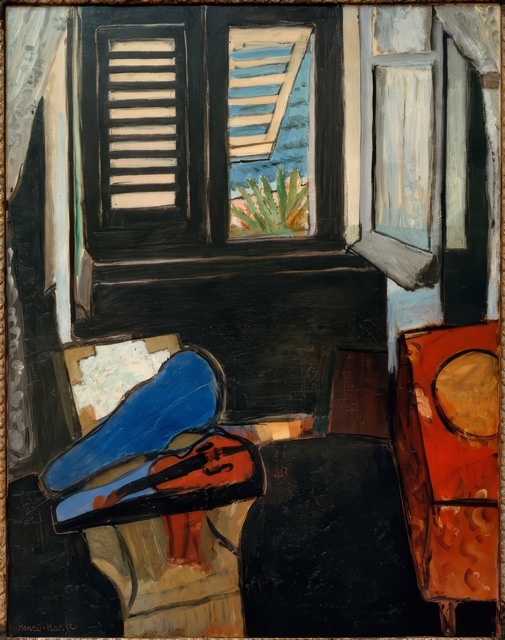 Interiör med violin av Henri Matisse