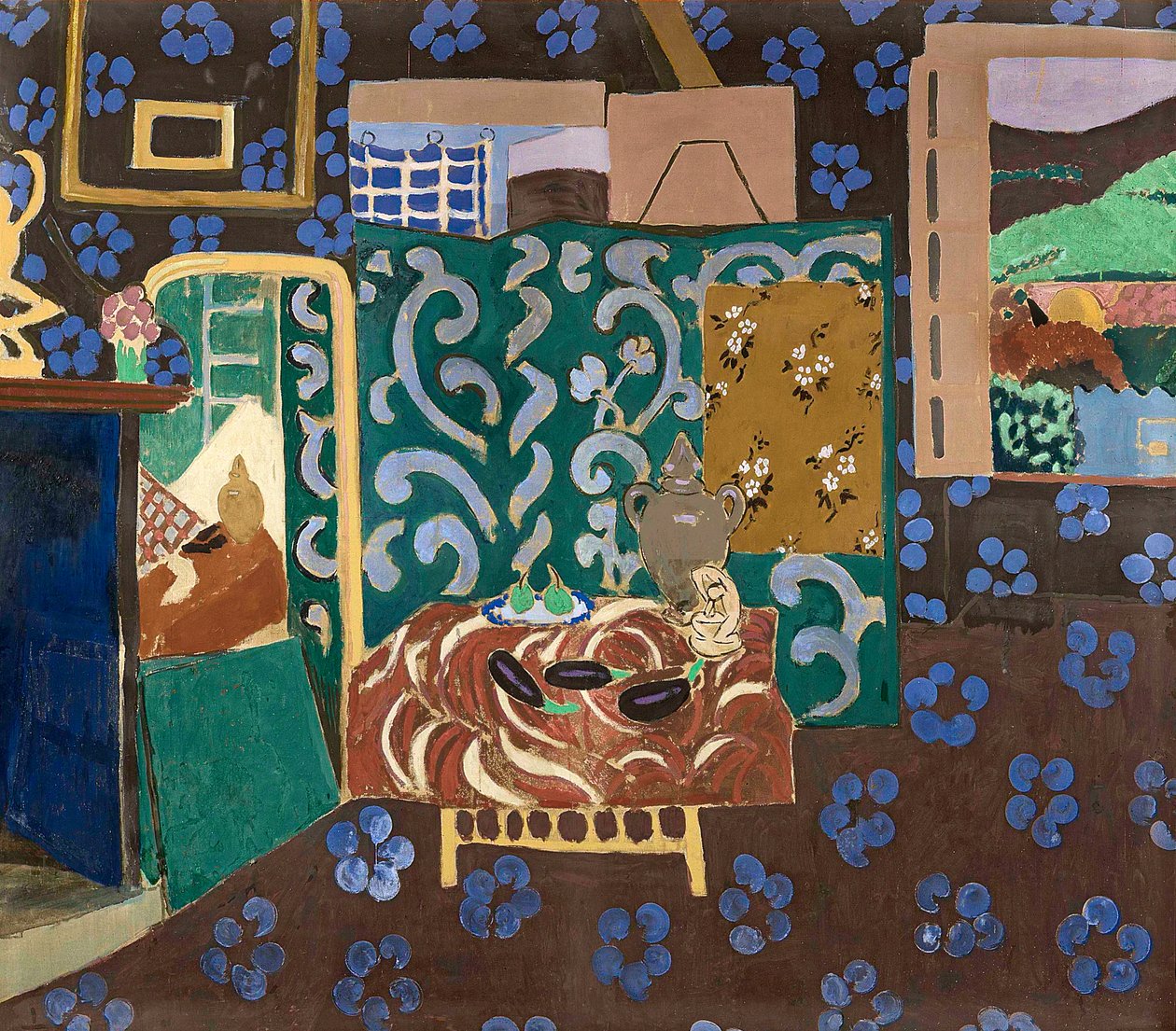 Inredning med auberginer av Henri Matisse