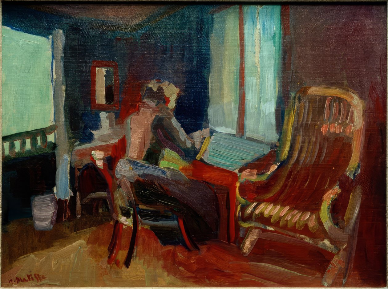 Schweizisk interiör (Jane Matisse) av Henri Matisse