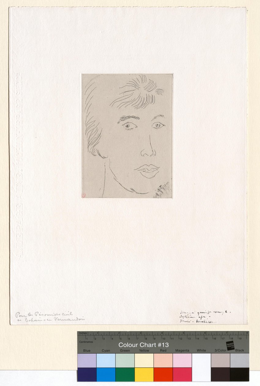 Josette Gris, trekvartsvy av Henri Matisse