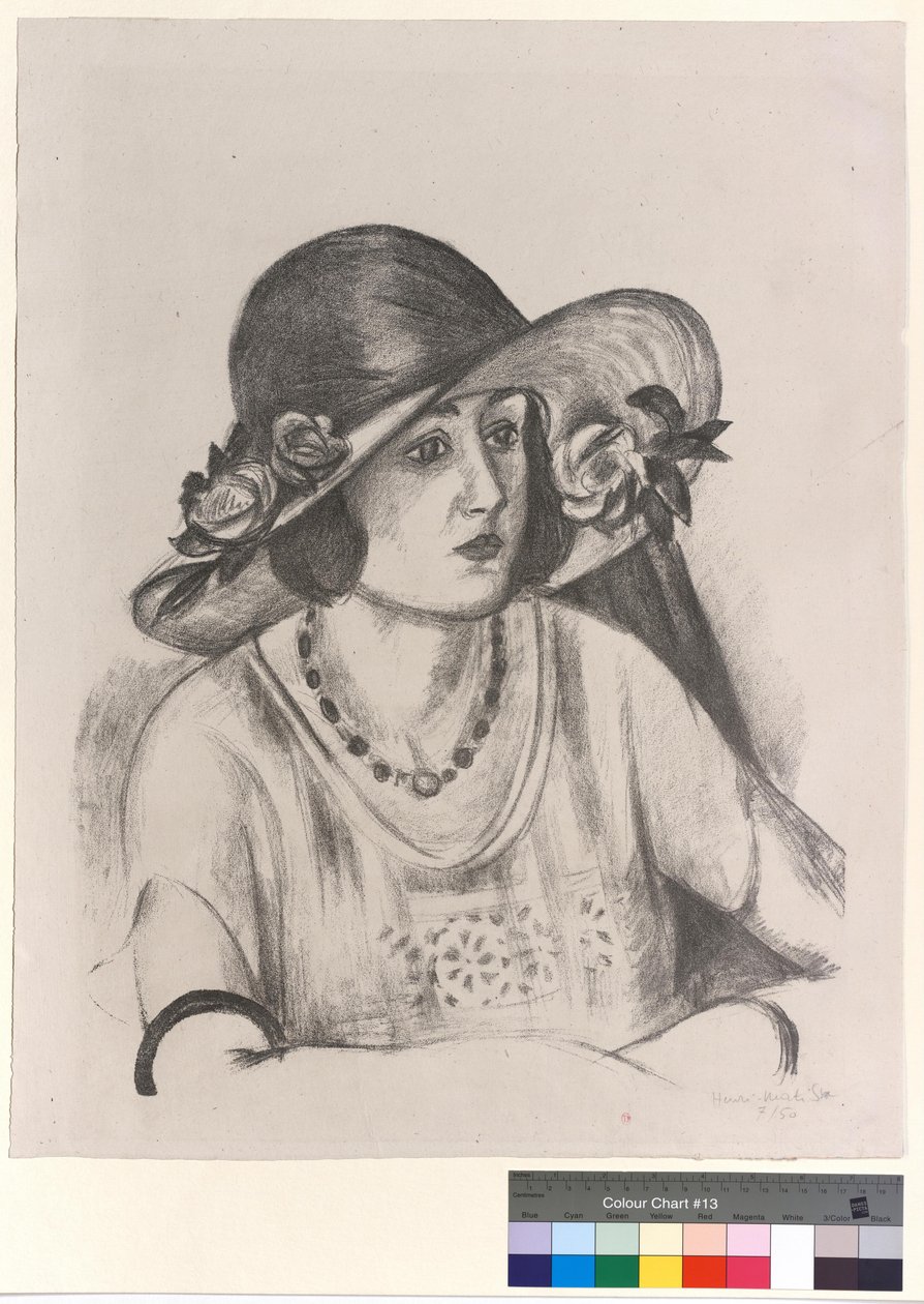 Den italienska stråhatten av Henri Matisse