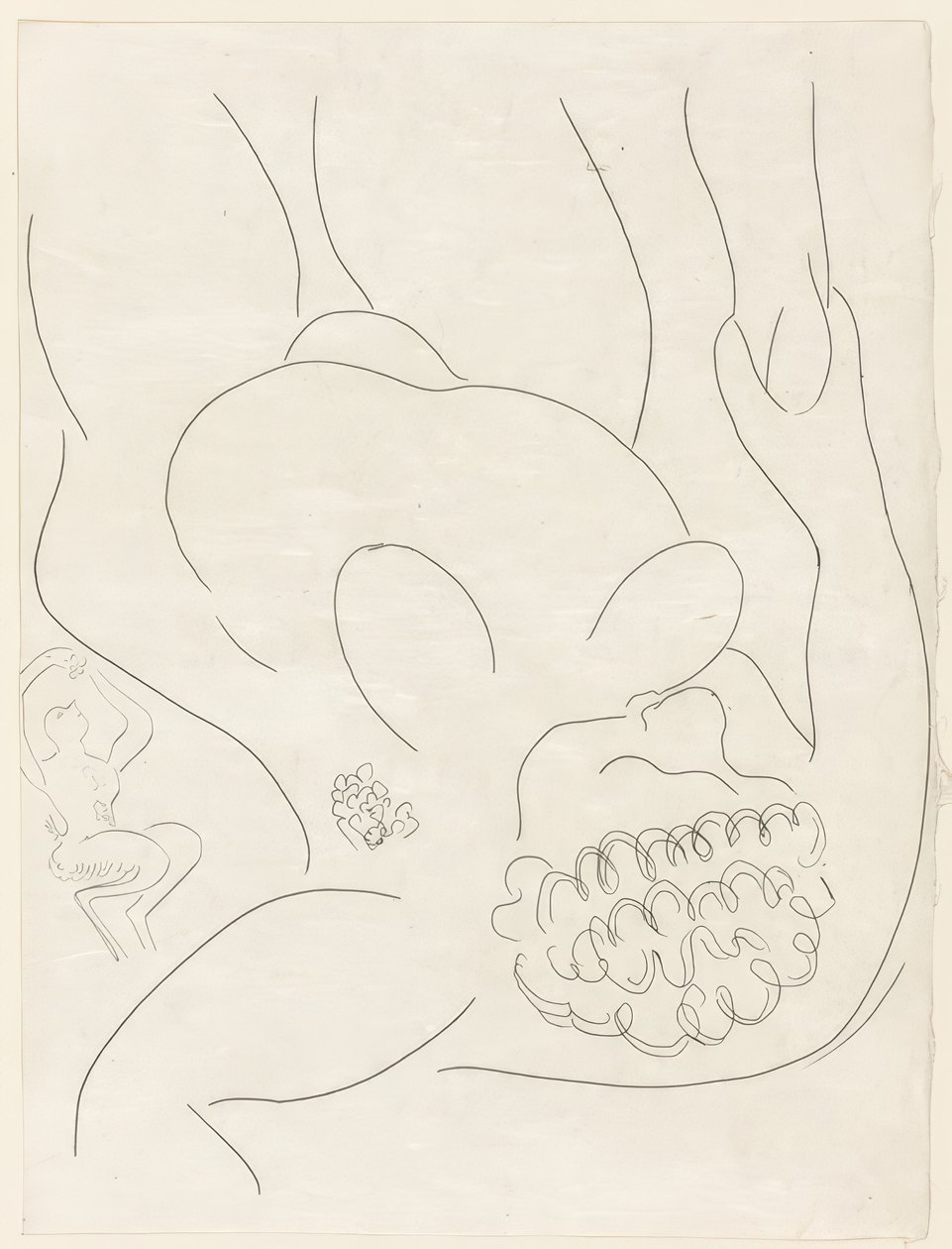 Le Pitre Châtié, plansch fyra från Poesies de Mallarmé av Henri Matisse