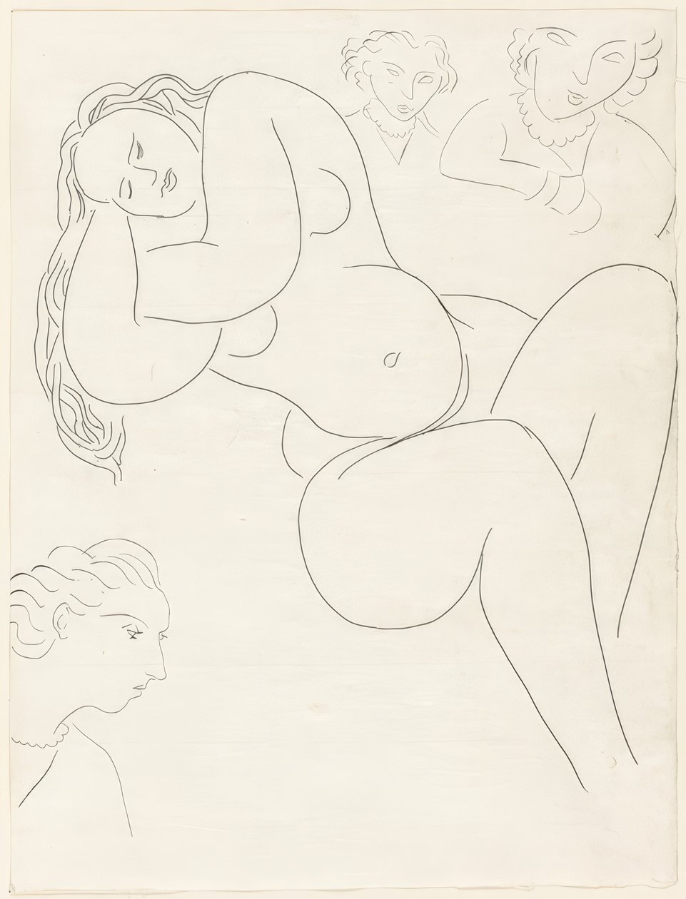 Le Sonneur, plansch åtta från Poesies de Mallarmé av Henri Matisse