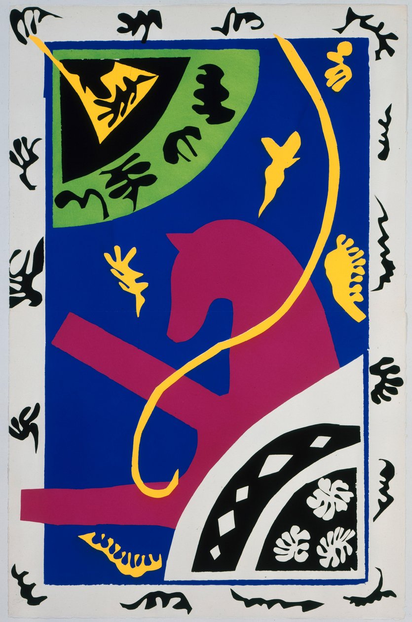 Hästen, ryttaren och clownen. Ur ”Jazz”. Tavla V. S. 34 av Henri Matisse