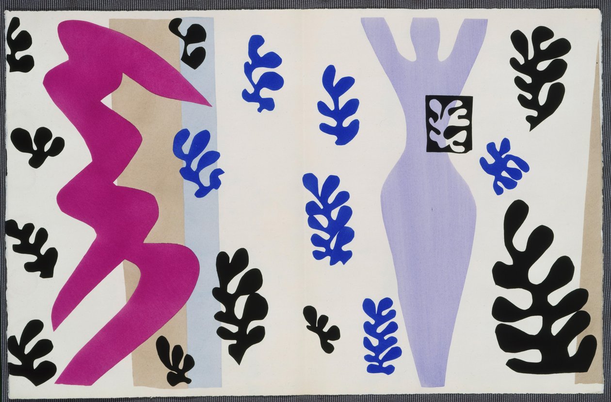 Knivkastaren. Ur ”Jazz”. Plansch XV. S. 106 av Henri Matisse