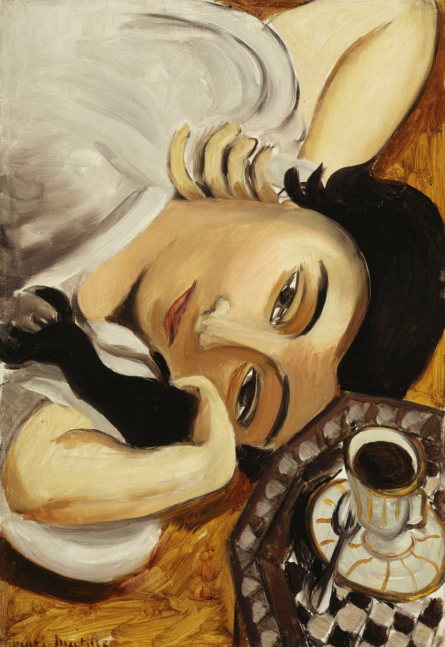 Lorette med en kopp kaffe av Henri Matisse
