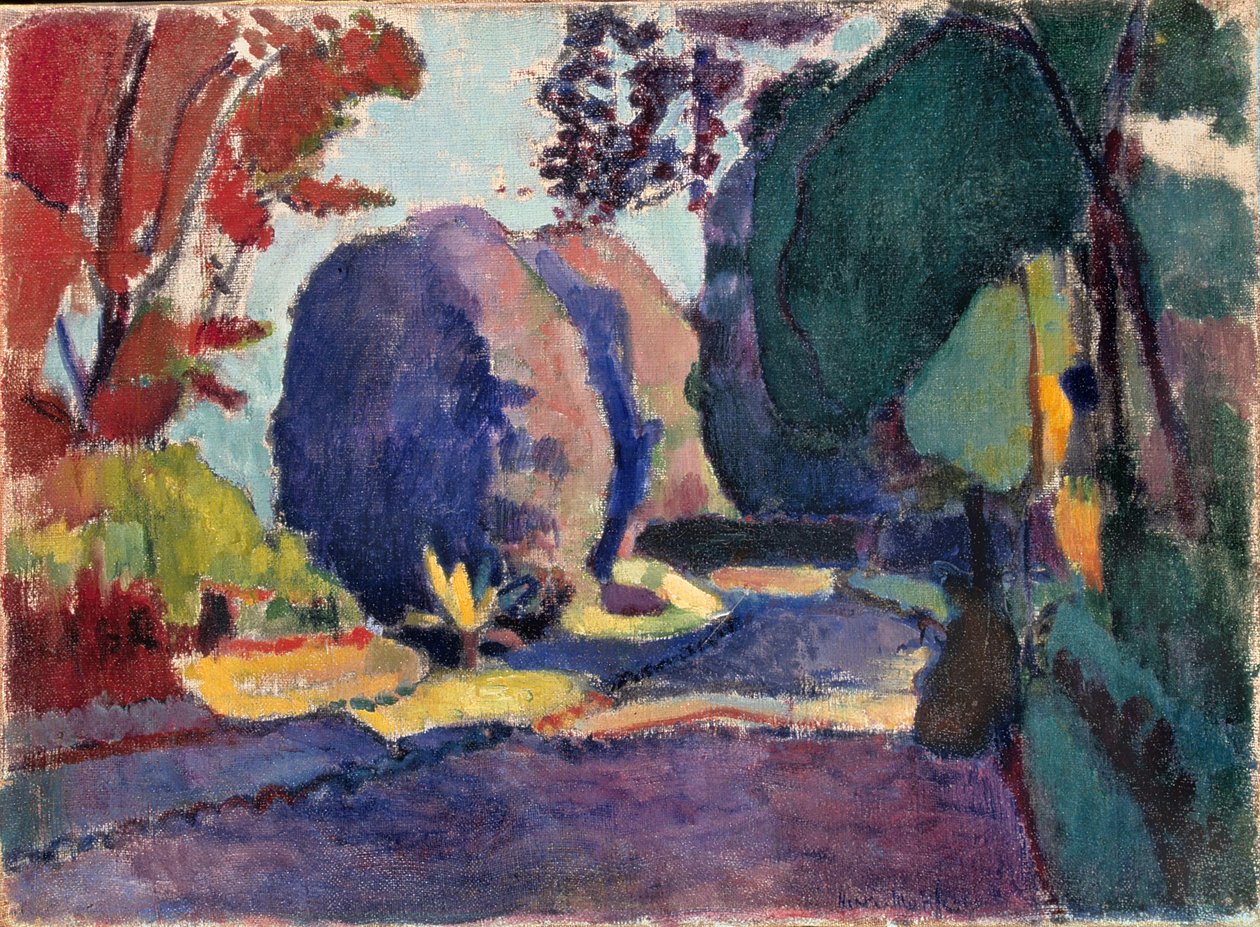 Luxembourgträdgården, ca 1901 (olja på duk) av Henri Matisse