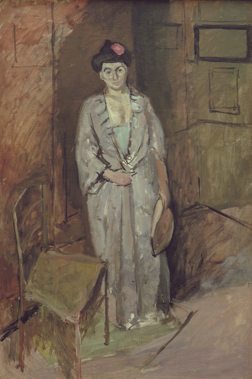 Madame Matisse en Japonaise (Den japanska damen) 1901 (olja på duk) av Henri Matisse