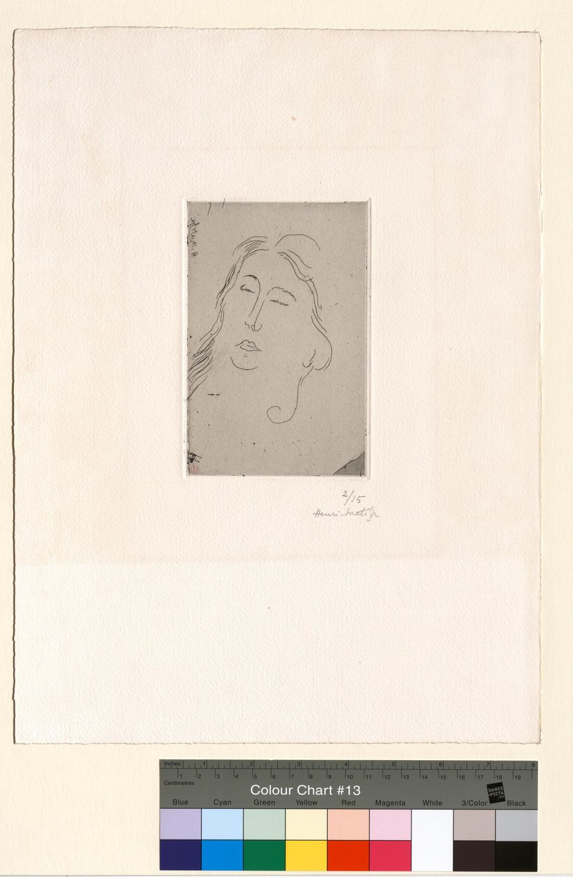 Marguerite, med slutna ögon av Henri Matisse