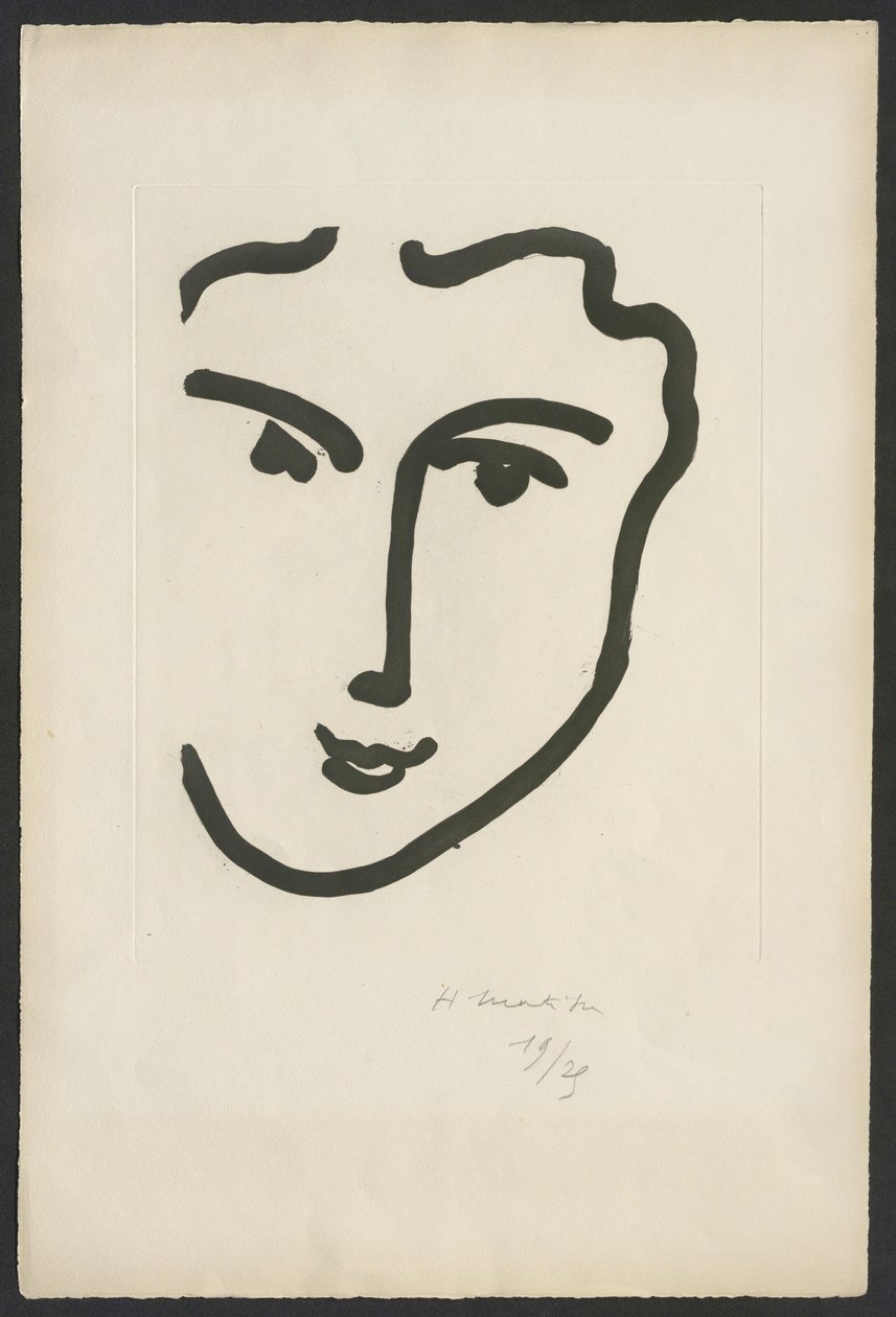 Nadia med det glada leendet av Henri Matisse