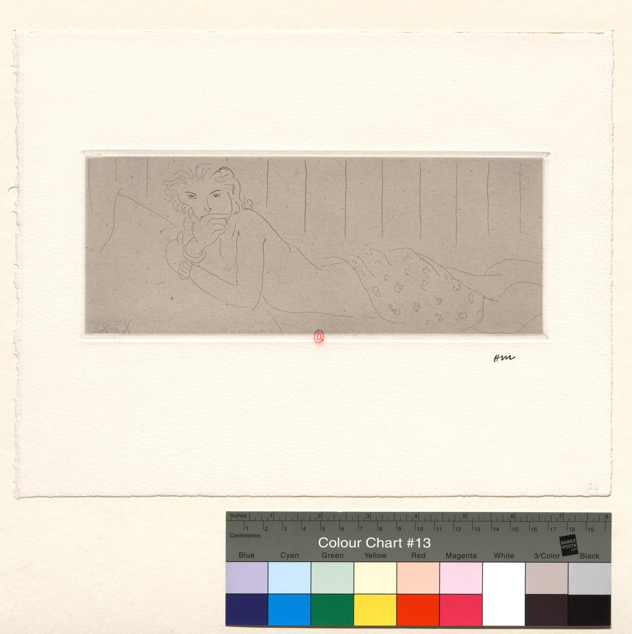 Liggande nakenmodell av Henri Matisse
