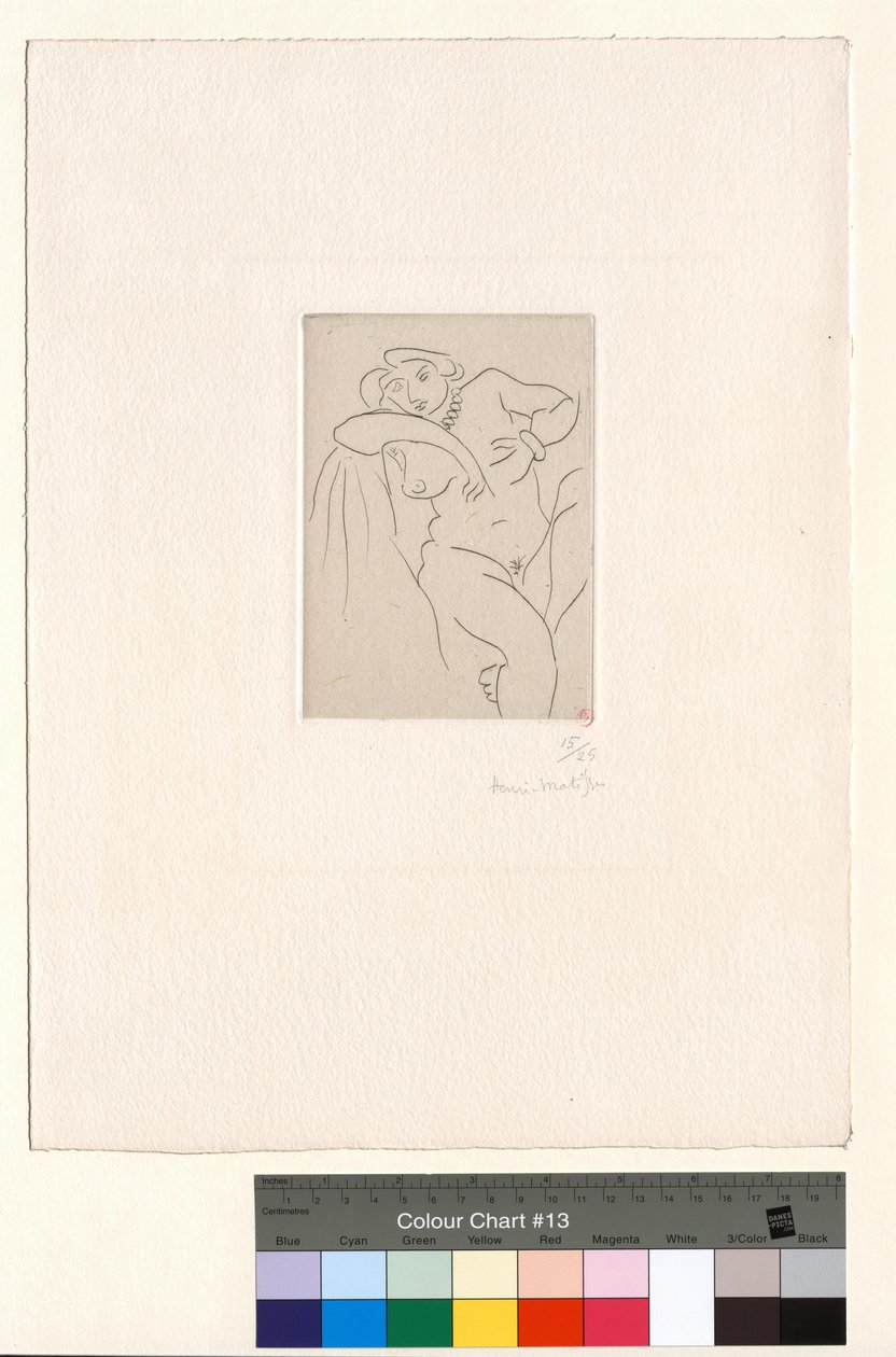 Nu sitter vid pärlhalsbandet av Henri Matisse