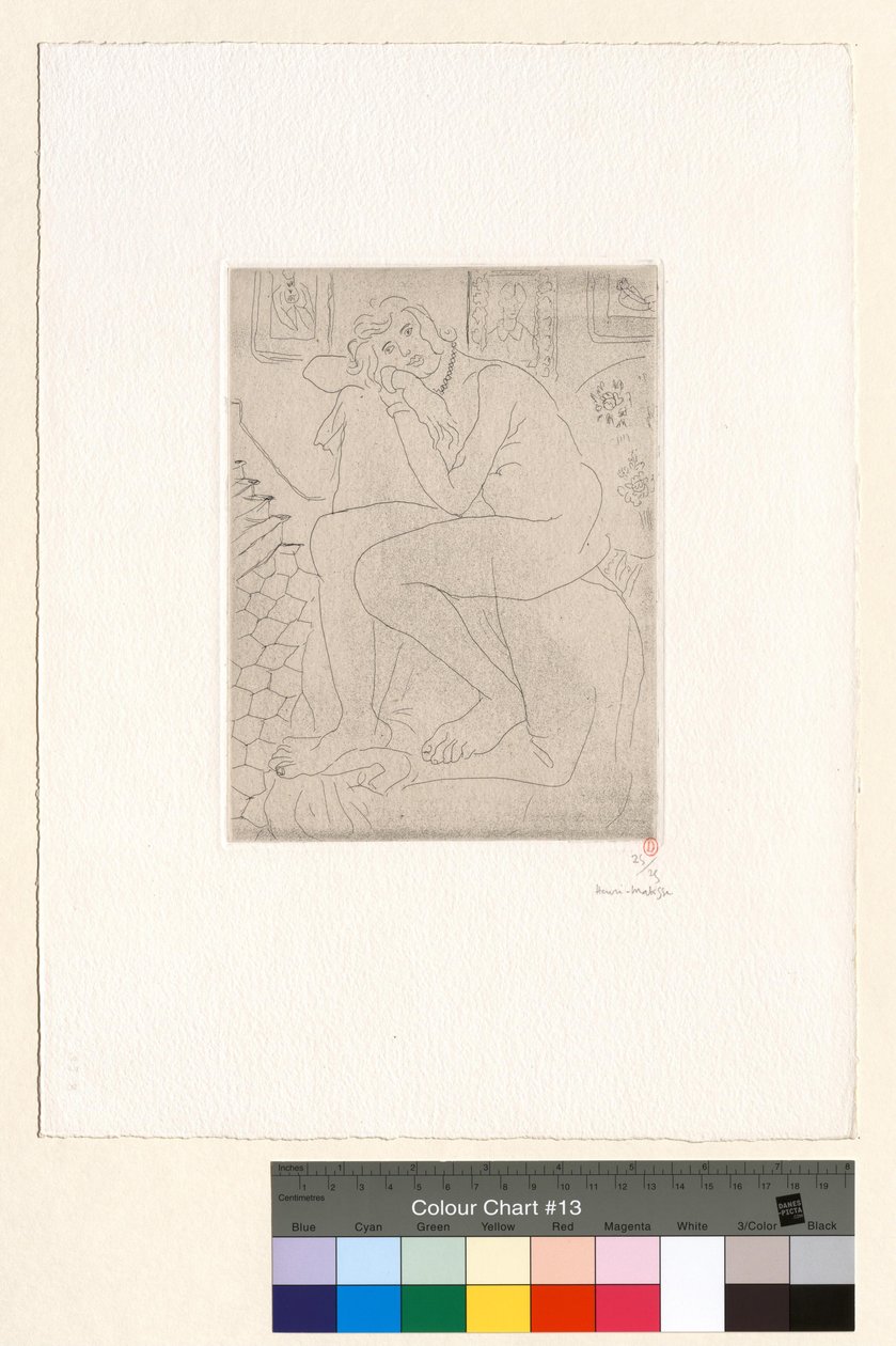 Sittande nakenstudie och porträtt av Madame Cézanne av Henri Matisse