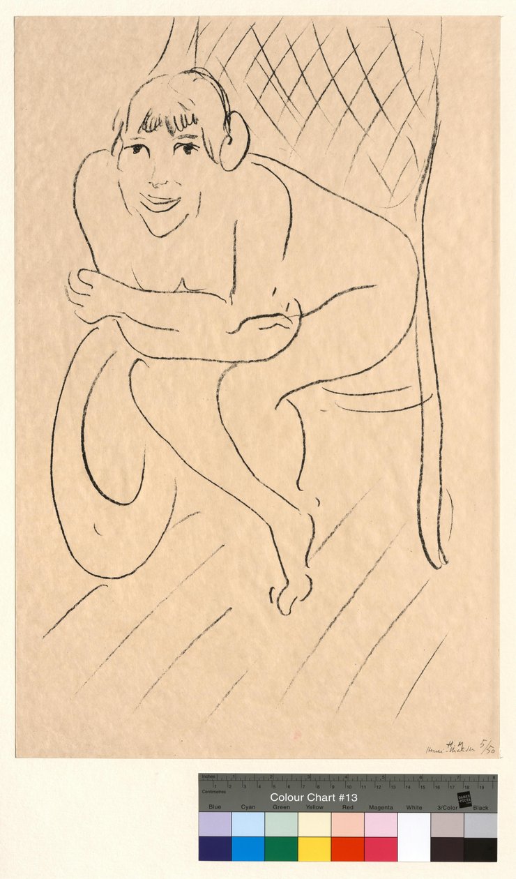 Naken i gungstolen av Henri Matisse