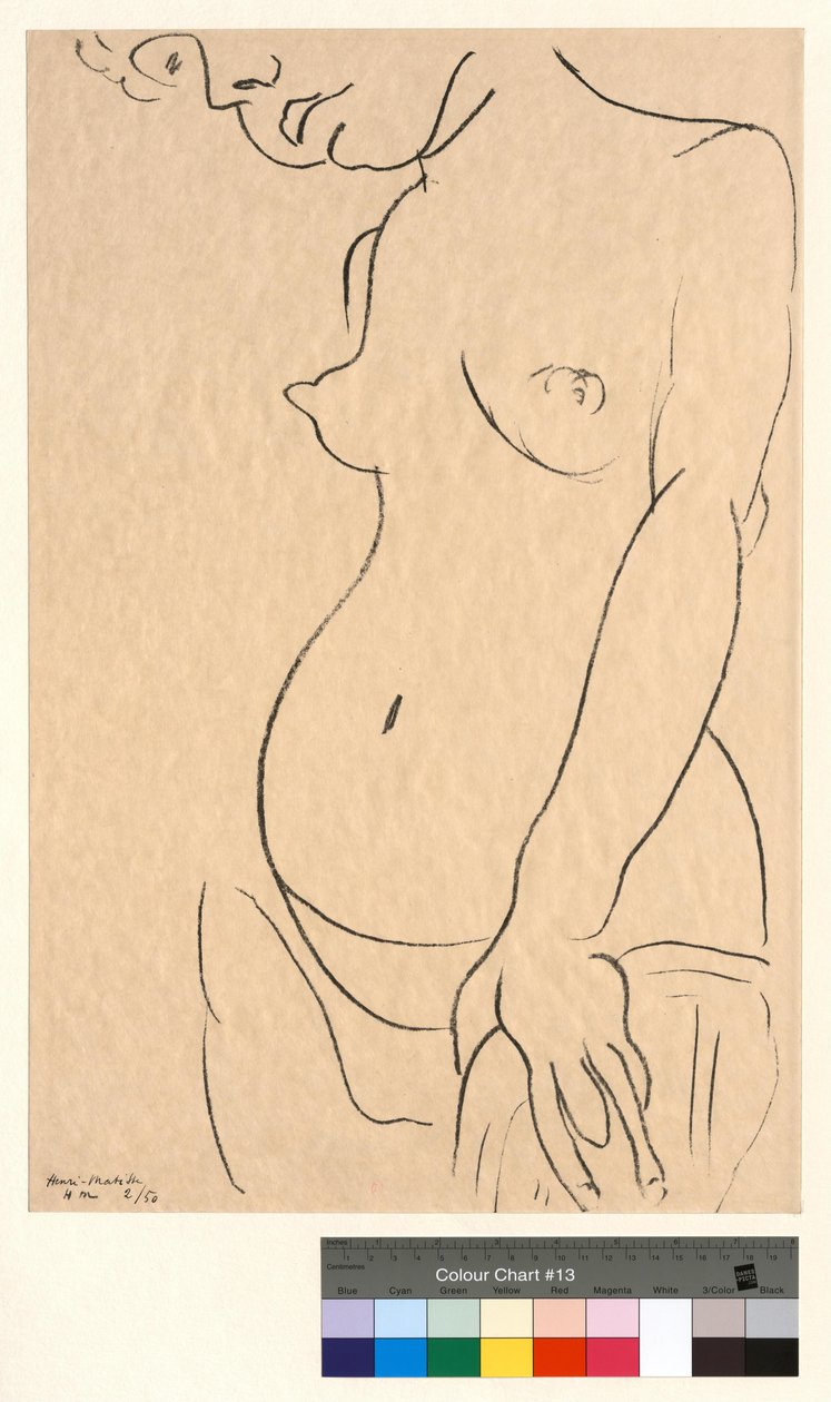 Naken med ett sår i ansiktet av Henri Matisse
