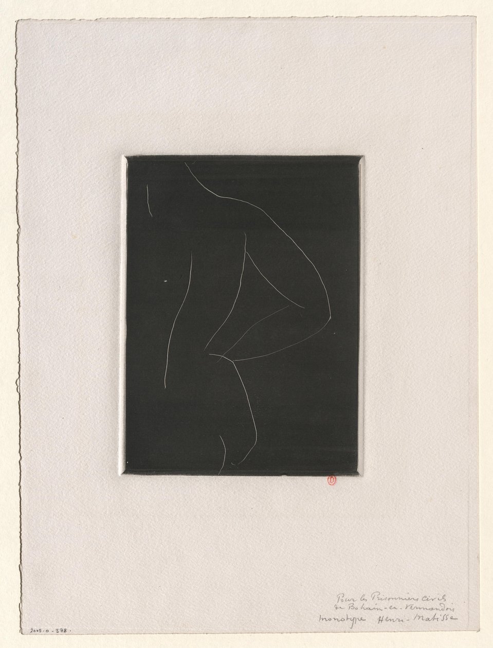 Nakenstudie bakifrån av Henri Matisse