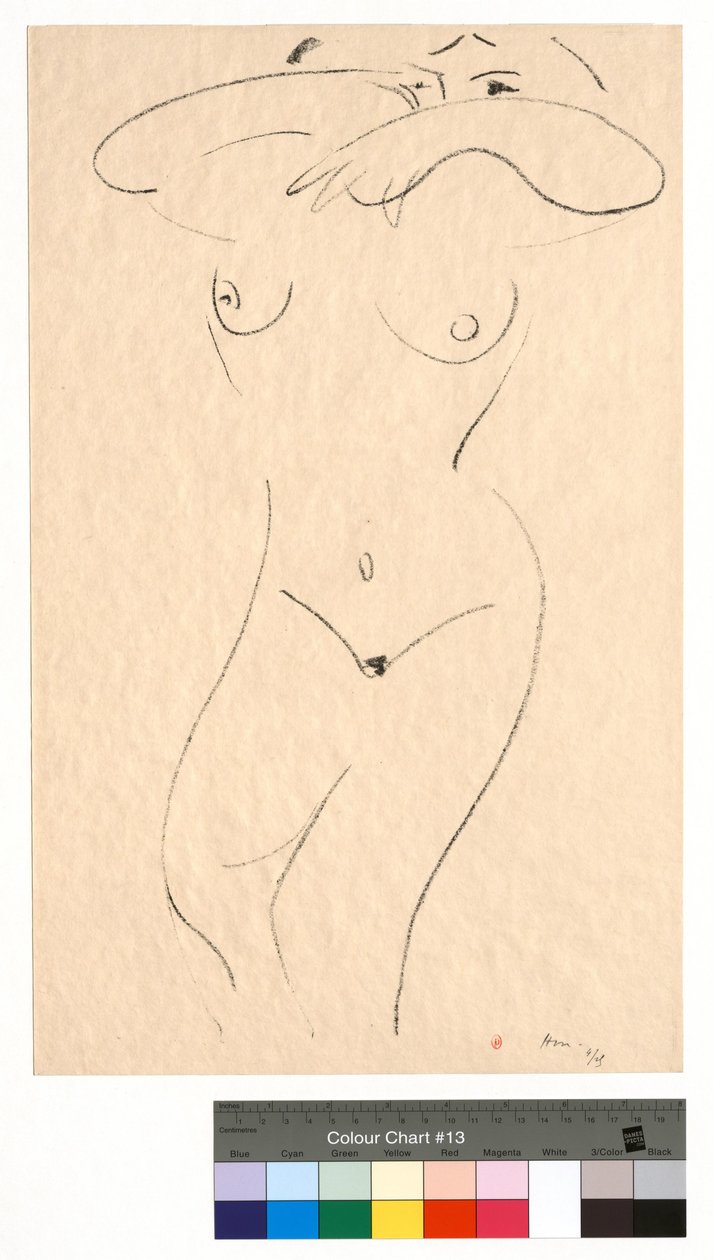 Sett liggande, med armarna framför ögonen av Henri Matisse