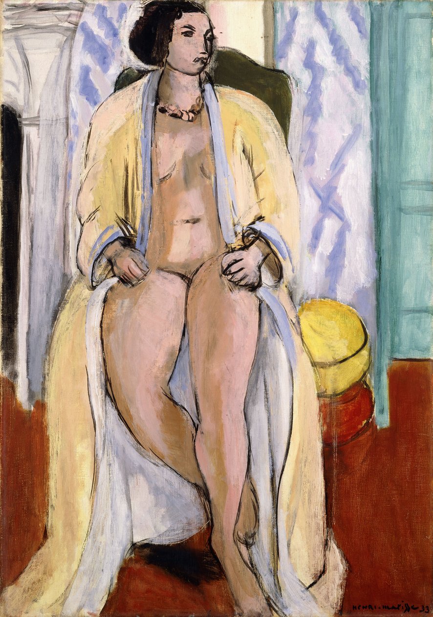 Naken i badrock av Henri Matisse