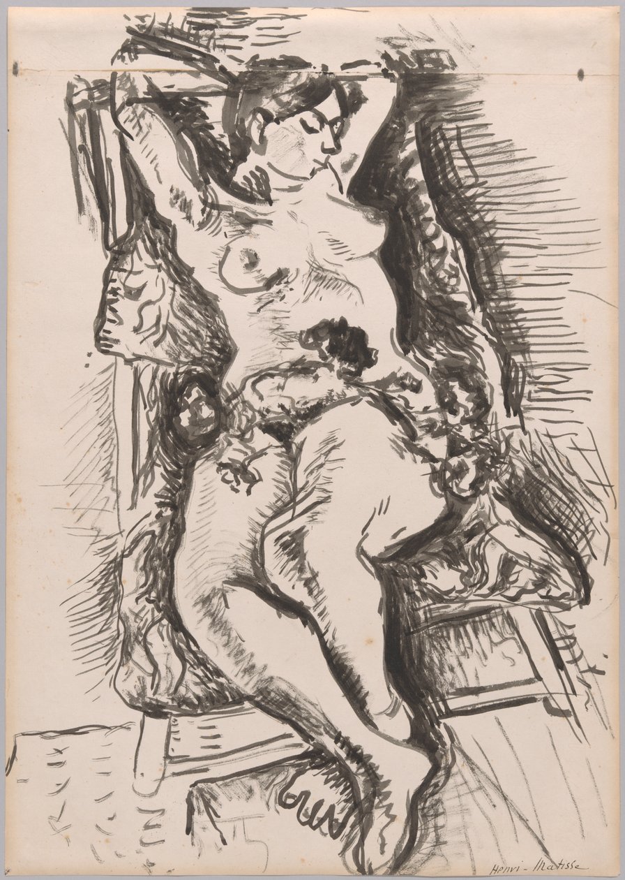 Naken på en fällstol av Henri Matisse