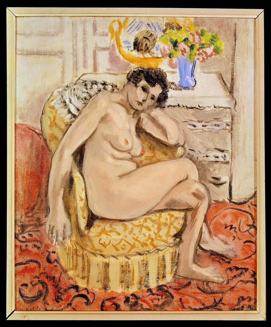 Naken i en fåtölj av Henri Matisse