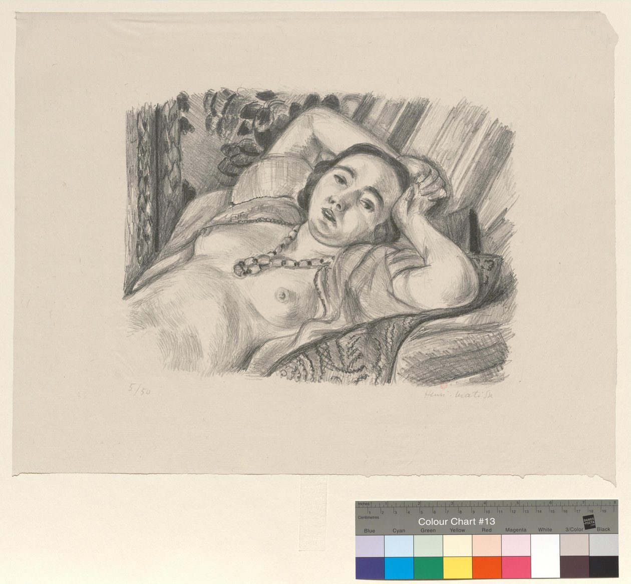 Odalisk med halsband av Henri Matisse