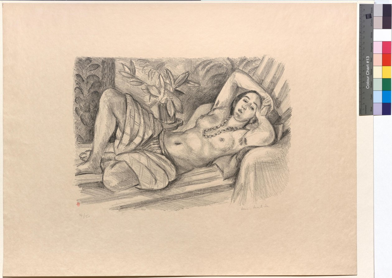 Odaliska med magnolia av Henri Matisse
