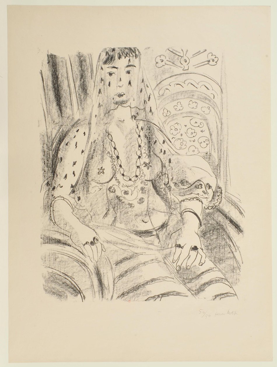 Slöjklädd odalisk av Henri Matisse