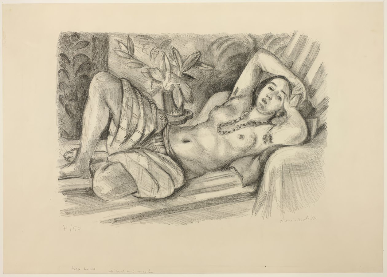 Odalisque med magnolia av Henri Matisse