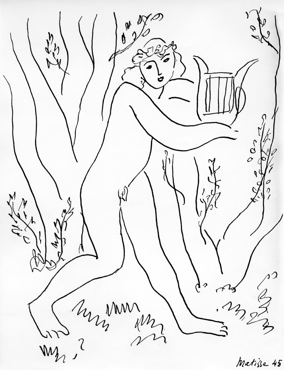 Orfeus och hans lyra av Henri Matisse