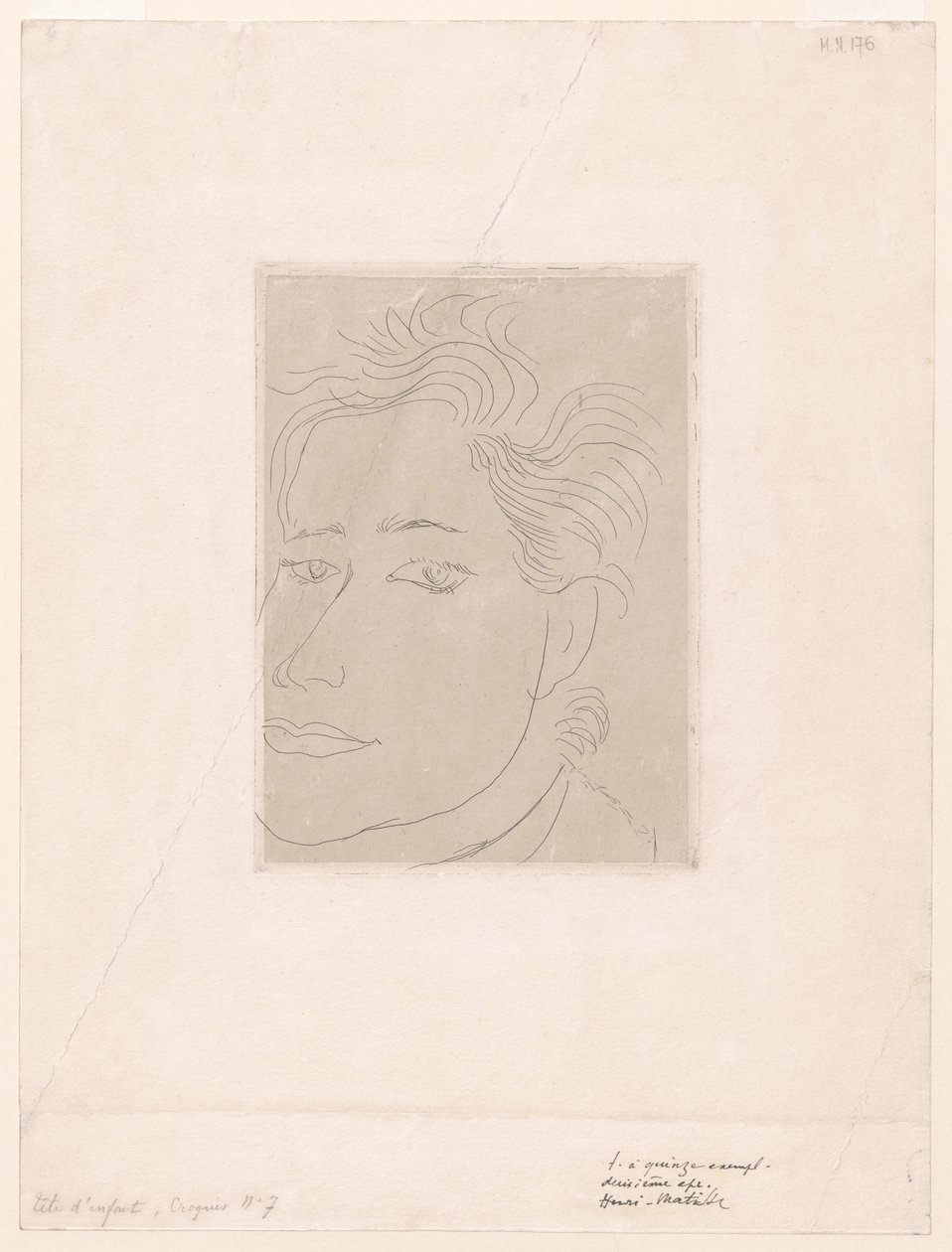 Outamaro, porträtt av Margot Matisse av Henri Matisse