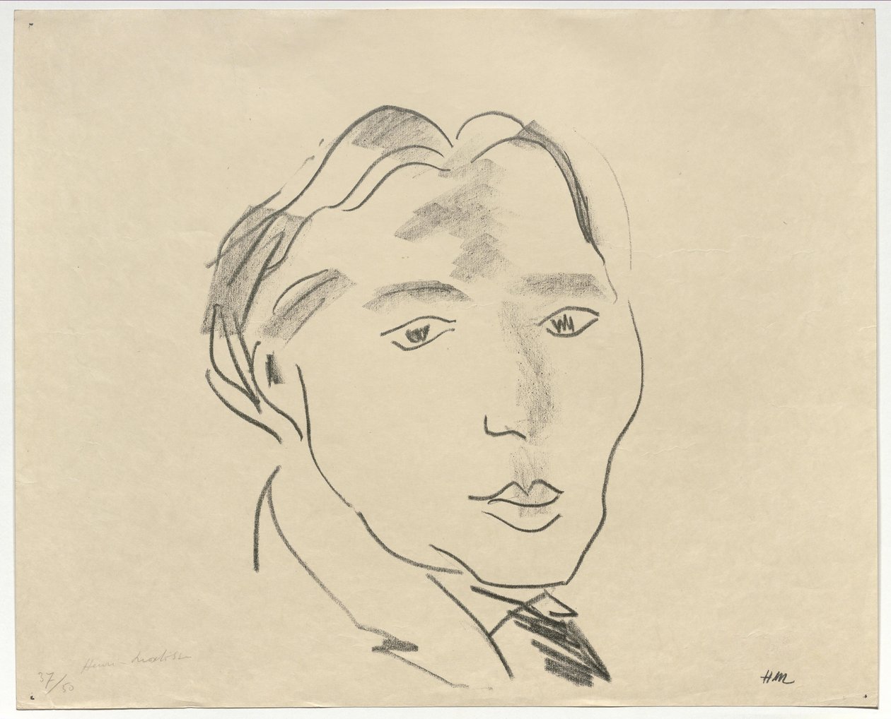 Porträtt av Cortot av Henri Matisse