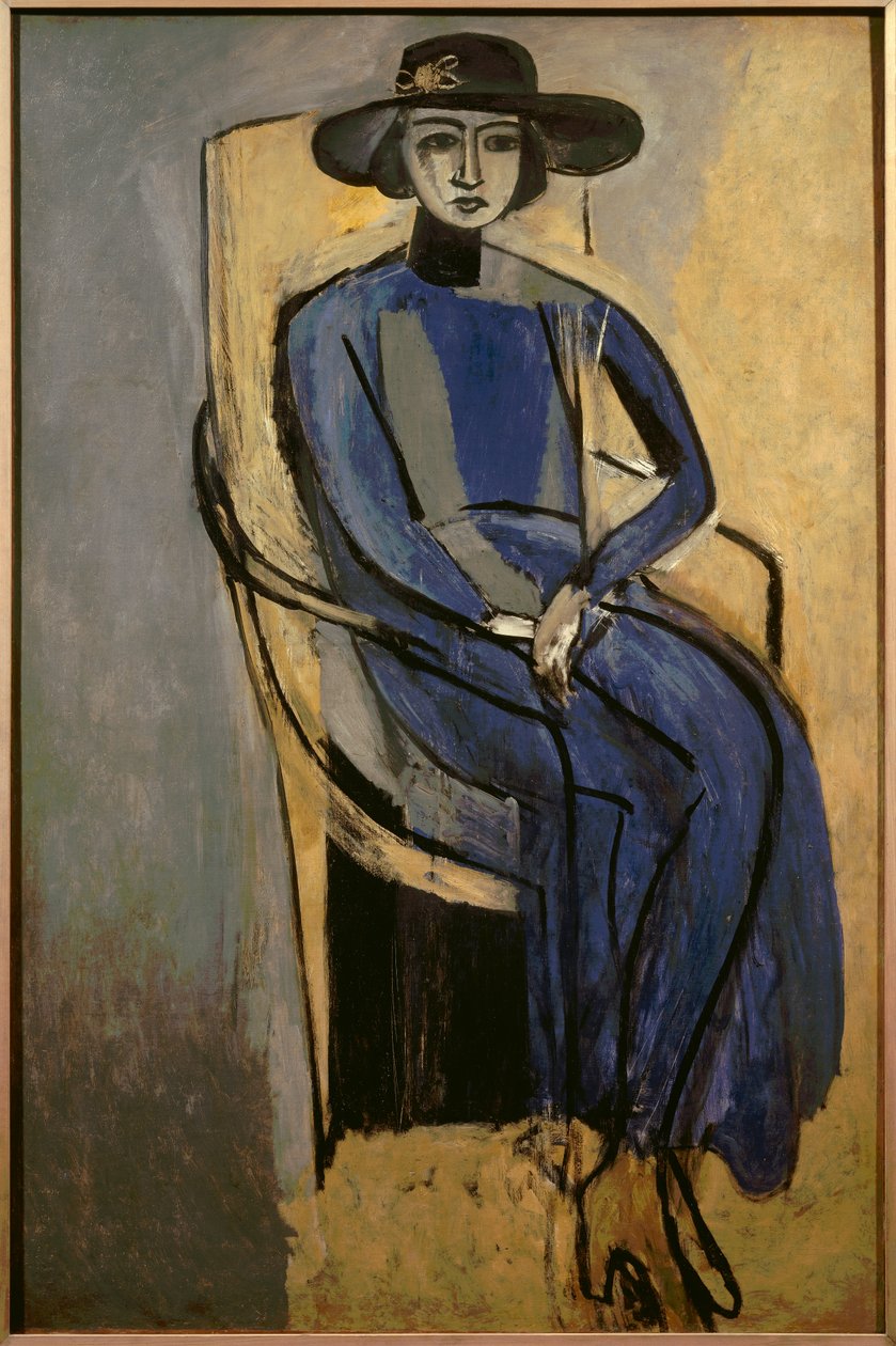 Porträtt av Greta Prozor 1916 (olja på duk) av Henri Matisse